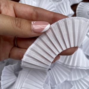 Mini plisado Blanco