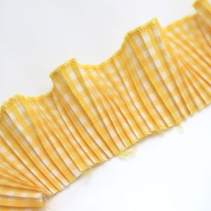 Tira popelina cuadrillé amarillo