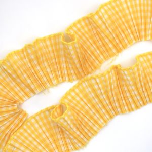 Tira popelina cuadrillé amarillo