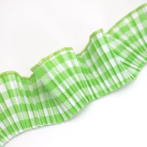 Tira popelina  cuadrillé verde cata