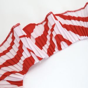 Tira popelina cebra rojo