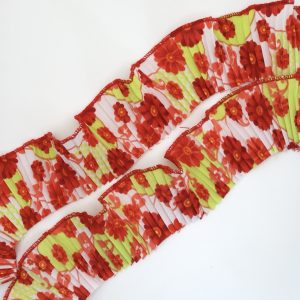 Tira popelina dalia rojo