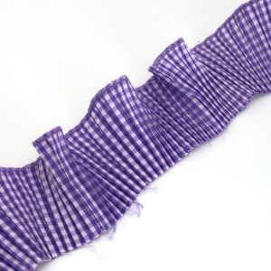 Tira popelina cuadrillé morado
