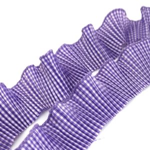 Tira popelina cuadrillé morado