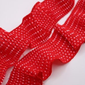 Tira popelina rojo polka