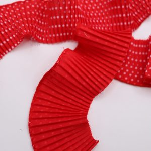 Tira popelina rojo polka