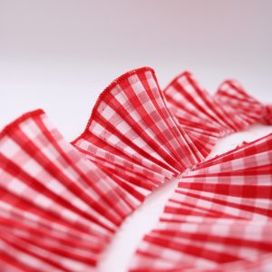Plisado Vichy rojo