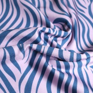 Lycra DuPont cebra lila