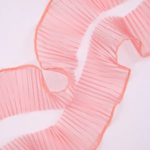 Plisado tira organza rosé