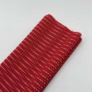Pieza popelina rojo polka