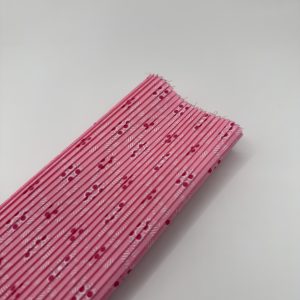 Pieza plisada rosa chicle