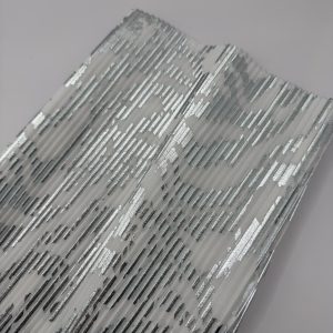 Pieza plisada felino plata