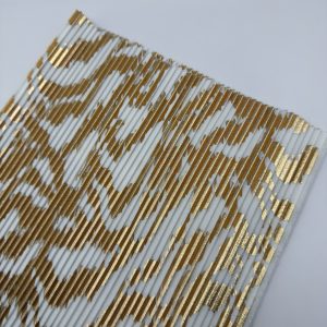 Pieza plisada felino gold