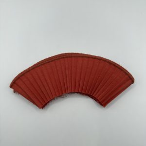 Tira plisada terracota
