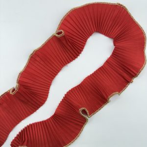 Tira popelina rojo doré